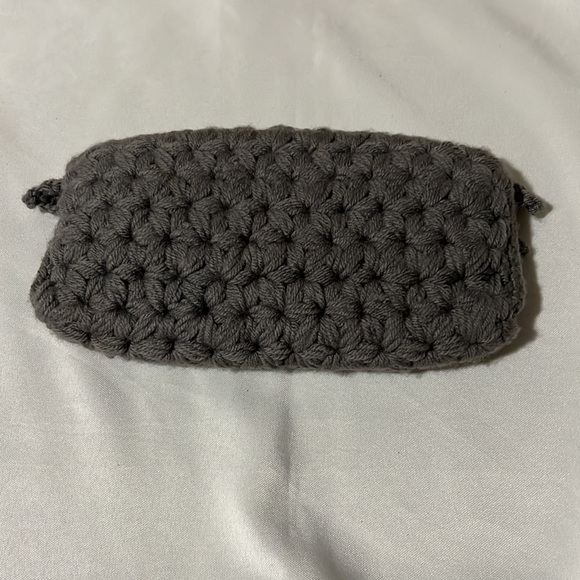 Handmade Gray Crochet Clutch - Picture 3 of 5